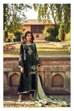 My Fashion Road Aiqa Swag Se Swagat Pure Velvet Designer Branded Latest Suits | 1054