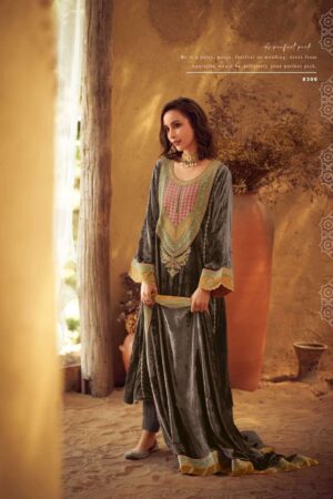 My Fashion Road Aiqa The Winter Diaries Latest Designer Velvet Partywear Suit | 8306