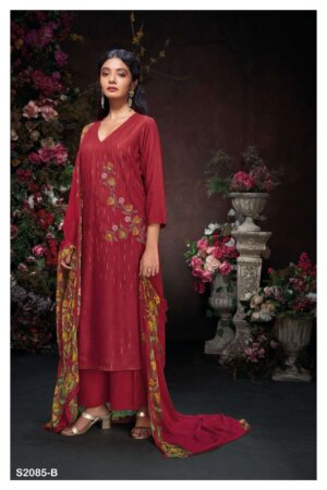 My Fashion Road Ganga Abhiniti Premium Designs Pashmina Exclusive Suit | S2085-B
