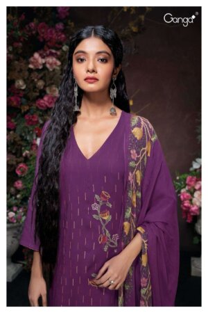 My Fashion Road Ganga Abhiniti Premium Designs Pashmina Exclusive Suit | S2085-D