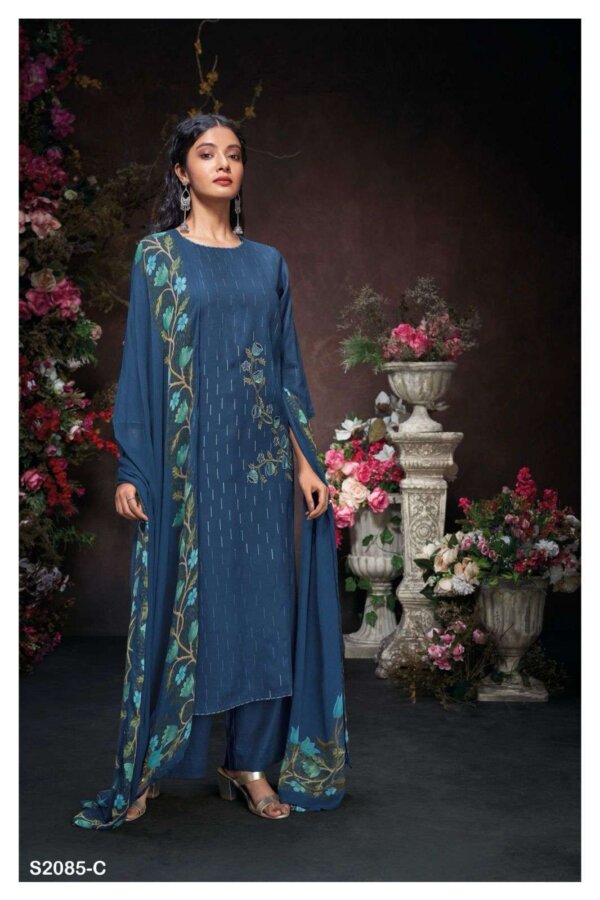 My Fashion Road Ganga Abhiniti Premium Designs Pashmina Exclusive Suit | S2085-C
