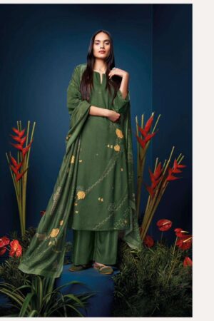 My Fashion Road Ganga Aeris Pure Pashmina Tradition Wear Dress | C1709