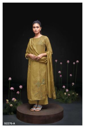 My Fashion Road Ganga Akane Exclusive Unstitched Pashmina Suit | S2276-A