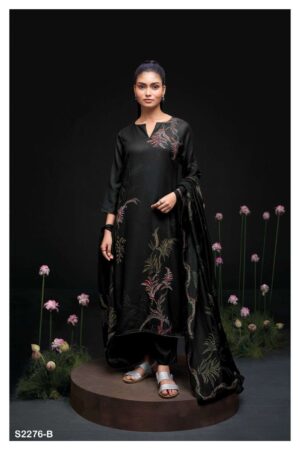My Fashion Road Ganga Akane Exclusive Unstitched Pashmina Suit | S2276-B