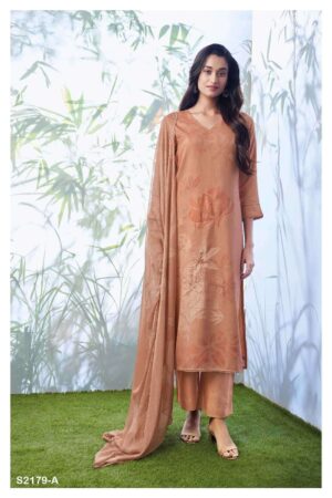 My Fashion Road Ganga Arabella Branded Pashmina Ladies Suit | S2179-A