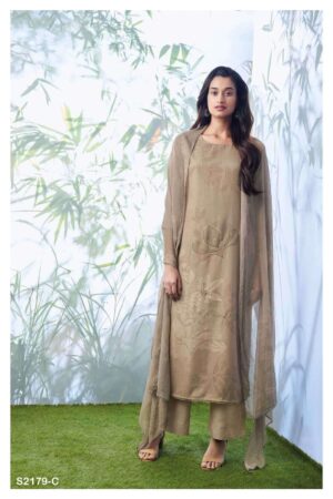 My Fashion Road Ganga Arabella Branded Pashmina Ladies Suit | S2179-C