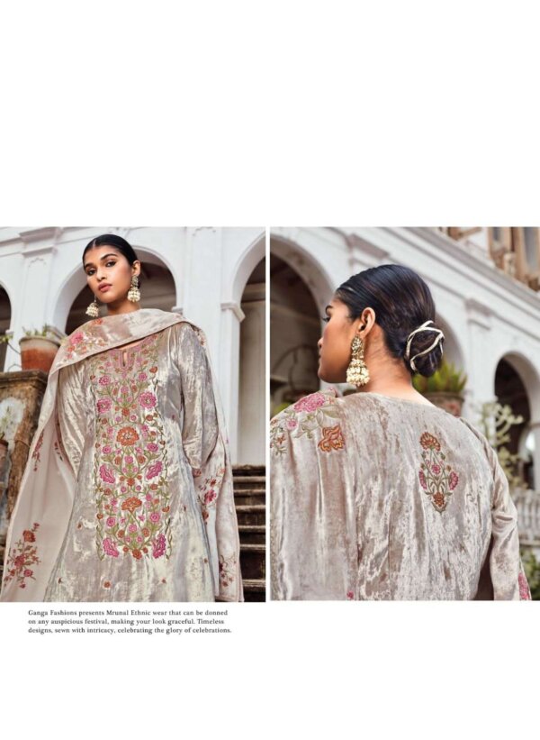 My Fashion Road Ganga Mrunal Designer Velvet Occasion Wear Branded Ladies Suit | C1539