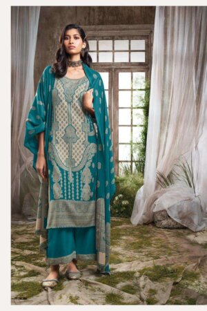 My Fashion Road Ganga Shamsi Festive Collection Jacquard Pashmina Ladies Suit | C1674