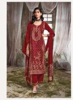 My Fashion Road Ganga Shamsi Festive Collection Jacquard Pashmina Ladies Suit | C1673