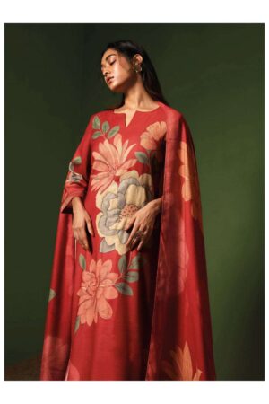 My Fashion Road Ganga Shining Digital Print Winter Wear Pashmina Ladies Suit | C1616