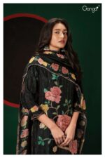 My Fashion Road Ganga Taylee Premium Designs Jacquard Silk Festive Wear Ladies Suit | S2065-B