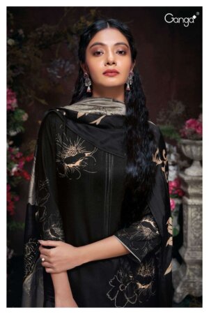 My Fashion Road Ganga Valeria Premium Designs Pure Pashmina Branded Suit | S2083-D