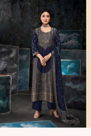 My Fashion Road Ganga Vyara Designer Pashmina Jacquard Premium Designs Suit | C1660