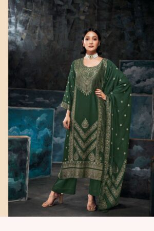 My Fashion Road Ganga Vyara Designer Pashmina Jacquard Premium Designs Suit | C1661