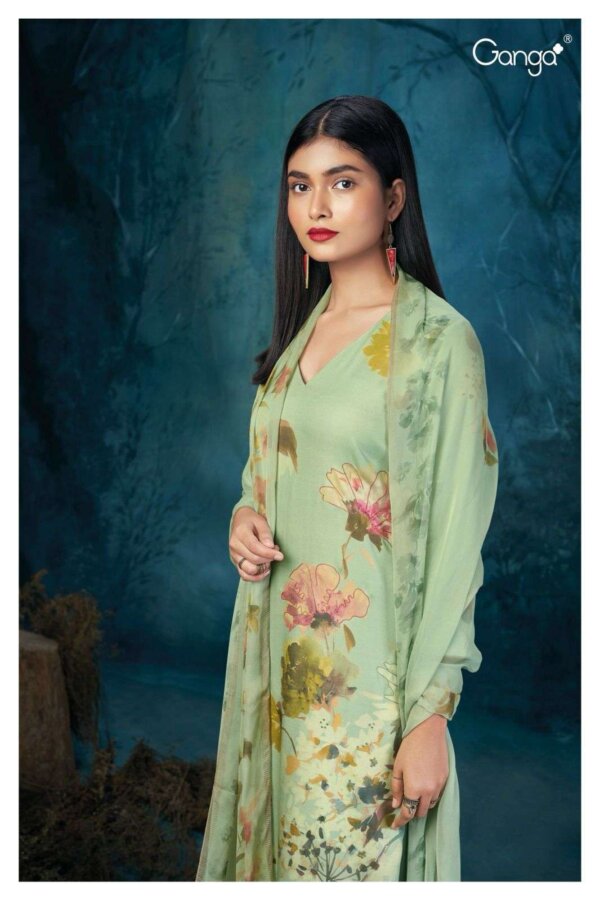My Fashion Road Ganga Zaida Fancy Digital Print Exclusive Pashmina Suit | S2162-D
