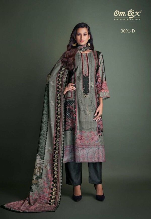 My Fashion Road Omtex Chand Digital Print Winter Collection Branded Ladies Suit | 3091-D