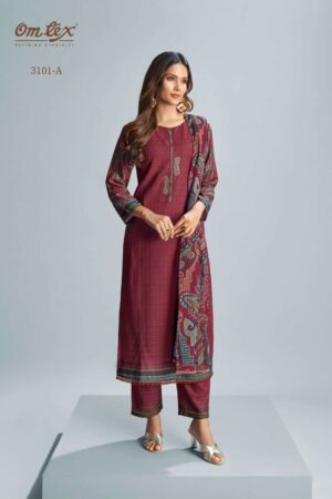 My Fashion Road Omtex Medha Digital Printed Fancy Pashmina Winter Wear Dress | 3101-A