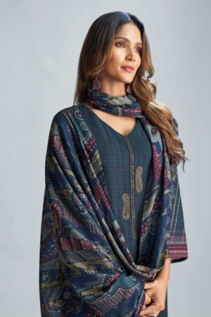 My Fashion Road Omtex Medha Digital Printed Fancy Pashmina Winter Wear Dress | 3101-B