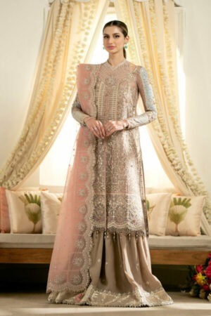 My Fashion Road Qalamkar Wedding & Bridal Winter Unstitched Collection | DN-08 INAYAA