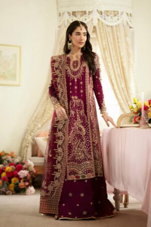 My Fashion Road Qalamkar Wedding & Bridal Winter Unstitched Collection | DN-07 ALEENA