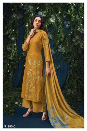 My Fashion Road Ganga Mahalia Exclusive Pashmina Plazzo Style Suit | S1980-C