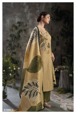 My Fashion Road Spirit Ganga Premium Wear Pashmina Exclusive Winter Suit | S1988-C
