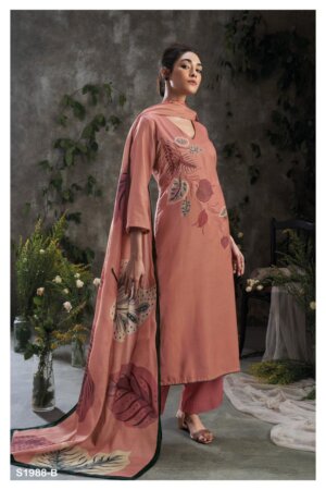 My Fashion Road Spirit Ganga Premium Wear Pashmina Exclusive Winter Suit | S1988-B