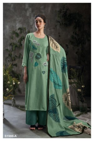 My Fashion Road Spirit Ganga Premium Wear Pashmina Exclusive Winter Suit | S1988-A
