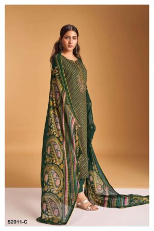 My Fashion Road Ganga Linnea Winter Exclusive Pashmina Ladies Suit | S2011-C