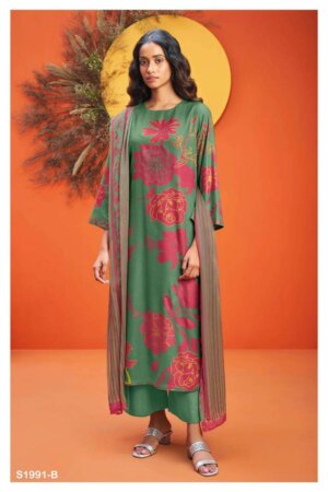 My Fashion Road Ganga Lopa Exclusive Print Pashmina Suit | S1991-B