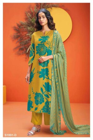 My Fashion Road Ganga Lopa Exclusive Print Pashmina Suit | S1991-D