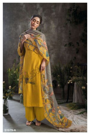 My Fashion Road Ganga Milan Fancy Pashmina Winter Wear Suit | S1979-A