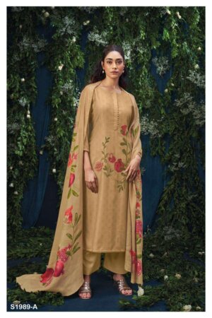 My Fashion Road Ganga Serina Winter Wear Pashmina Traditional Ladies Suit | S1989-A