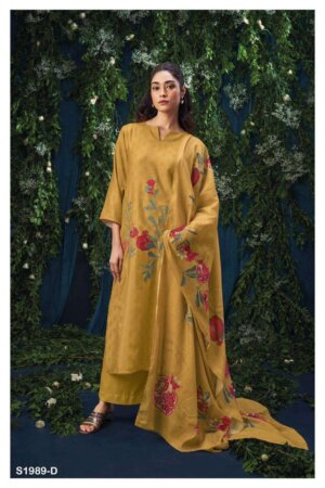 My Fashion Road Ganga Serina Winter Wear Pashmina Traditional Ladies Suit | S1989-D