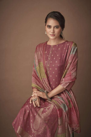My Fashion Road Omtex Aamod Vol 6 Pure Pashmina Jacquard Occasion Dress | 2321-B