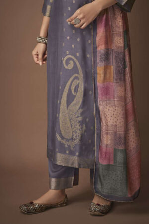 My Fashion Road Omtex Aamod Vol 6 Pure Pashmina Jacquard Occasion Dress | 2321-A