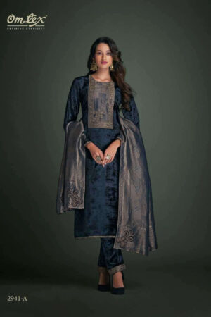 My Fashion Road Omtex Amodini Latest Style Velvet Designer Ladies Suit | 2941-A