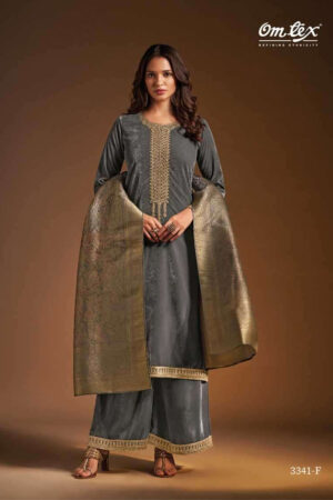 My Fashion Road Omtex Idris Fancy Velvet Traditional Wear Dress | 3341-F