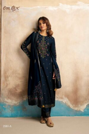 My Fashion Road Omtex Pariza Exclusive Pashmina Kashmiri Work Salwar Suit | 2581-A