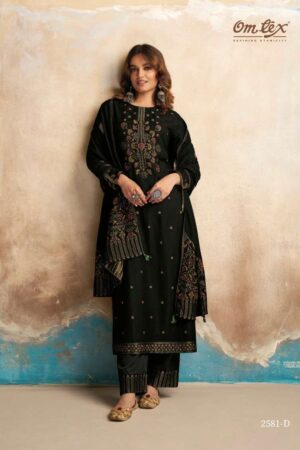 My Fashion Road Omtex Pariza Exclusive Pashmina Kashmiri Work Salwar Suit | 2581-D
