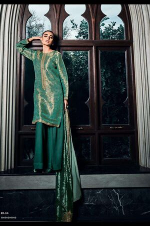 My Fashion Road Varsha Kaira Panjabi Designs Velvet Designer Suit | KR-04