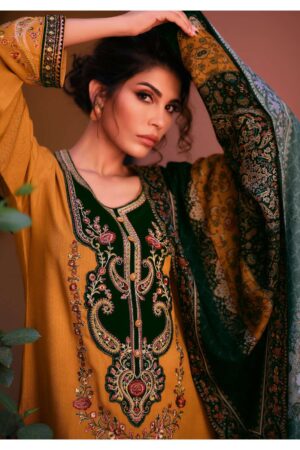 My Fashion Road Varsha The Portrait Designer Pashmina Traditional Wear Dress | PC-02