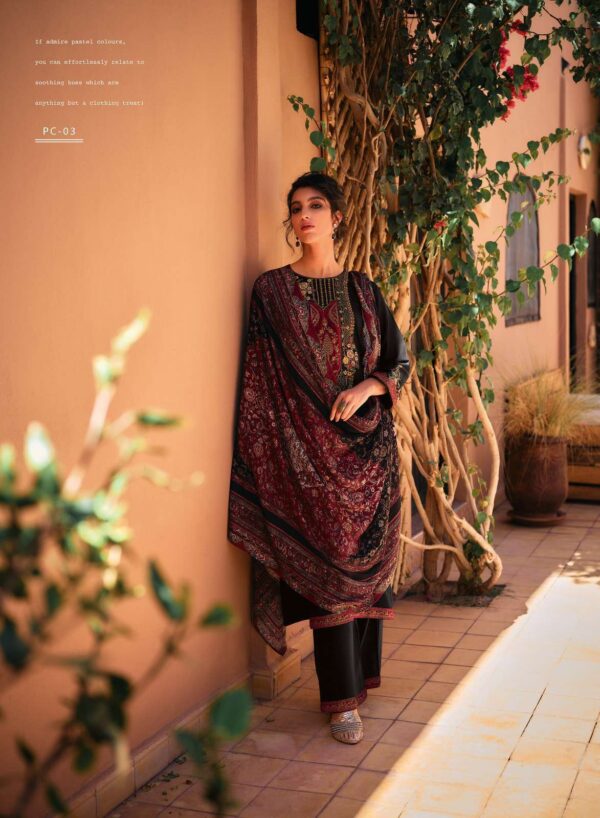 My Fashion Road Varsha The Portrait Designer Pashmina Traditional Wear Dress | PC-03
