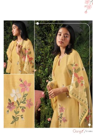 My Fashion Road Ganga Cyar Fancy Silk Branded Ladies Suit Festive Collection | C1484