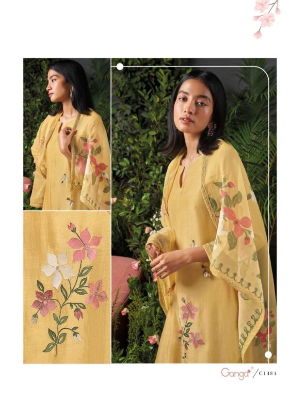 My Fashion Road Ganga Cyar Fancy Silk Branded Ladies Suit Festive Collection | C1482