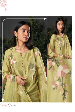 My Fashion Road Ganga Cyar Fancy Silk Branded Ladies Suit Festive Collection | C1481