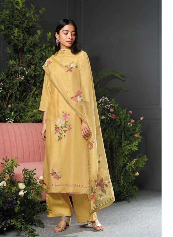 My Fashion Road Ganga Cyar Fancy Silk Branded Ladies Suit Festive Collection | C1482