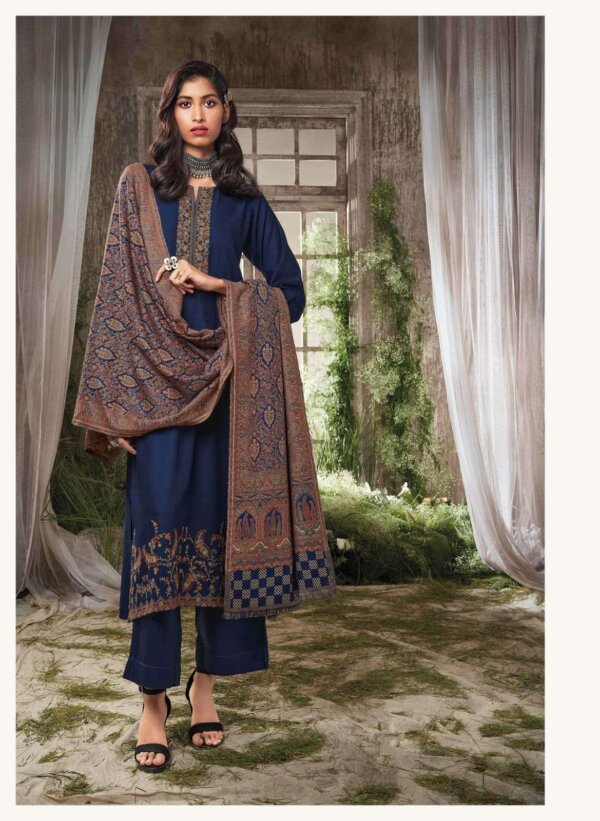 My Fashion Road Ganga Fashion Quince Fancy Cotton Salwar Kameez | Blue