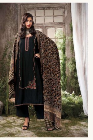 My Fashion Road Ganga Fashion Quince Fancy Cotton Salwar Kameez | Black