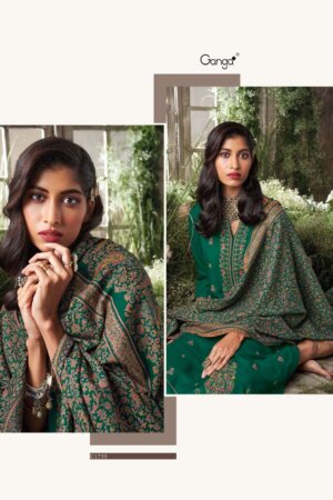 My Fashion Road Ganga Fashion Quince Fancy Cotton Salwar Kameez | Green